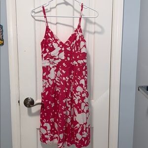 AE size s pink and white sun dress